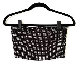 Windsor Rhinestone/Bedazzled Sparkly Tube Crop Top